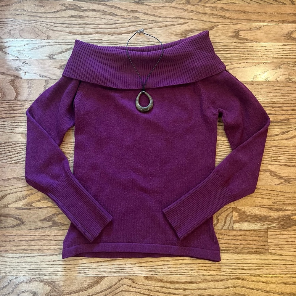 y2k rampage off the shoulder sweater